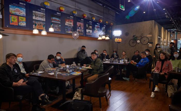 中国篮协小篮球媒体沙龙活动现场。中国篮协供图