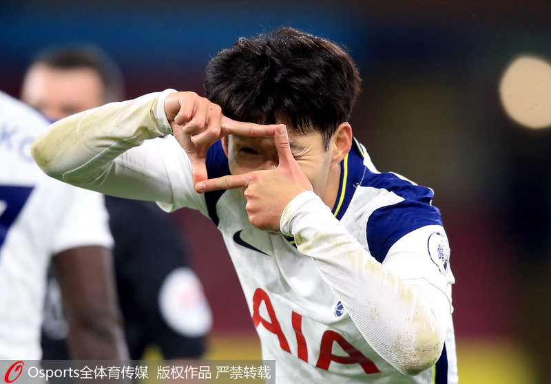 孙兴慜庆祝进球