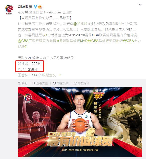 CBA联赛官微截图 CBA联赛官微截图