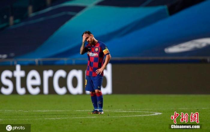 资料图：巴萨队长梅西在比赛中。 图片来源：IC photo