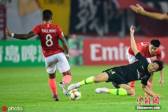 资料图：2019年10月23日晚，亚冠半决赛次回合在天河体育场打响，主场作战的广州恒大0:1不敌浦和红钻。钟振彬 摄 图片来源：IC photo