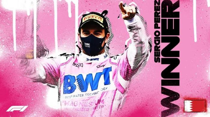 F1官方发布冠军海报。 F1官方发布冠军海报。