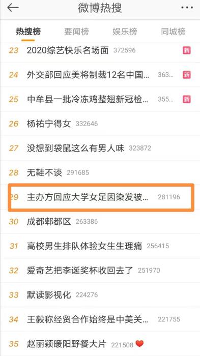 微博热搜榜上的相关内容 微博热搜榜上的相关内容