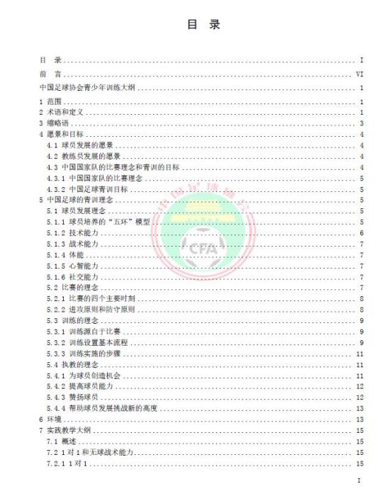 青训大纲目录截图 青训大纲目录截图