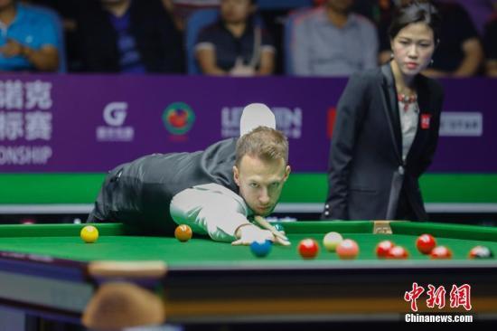 资料图为特鲁姆普在比赛中。/p中新社记者 魏来 摄