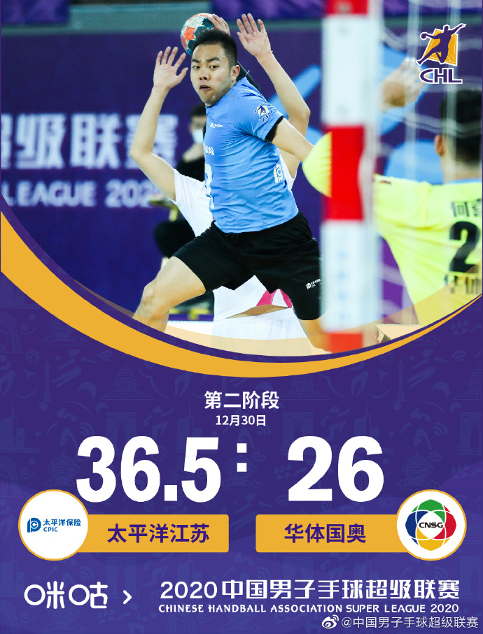 图片来源：中国男子手球超级联赛官微