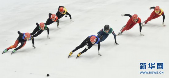全国短道速滑冠军赛:男子5000米接力吉林夺冠