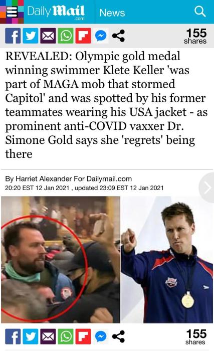 英国每日邮报截图。