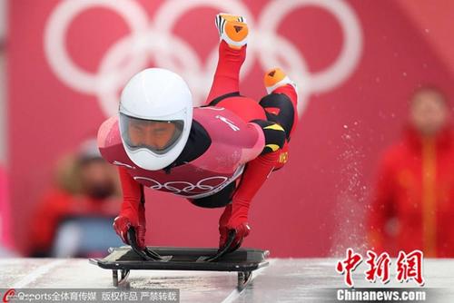 资料图:2018年平昌冬奥会钢架雪车男子单人座。 图片来源:Osports全体育图片社 资料图:2018年平昌冬奥会钢架雪车男子单人座。 图片来源:Osports全体育图片社