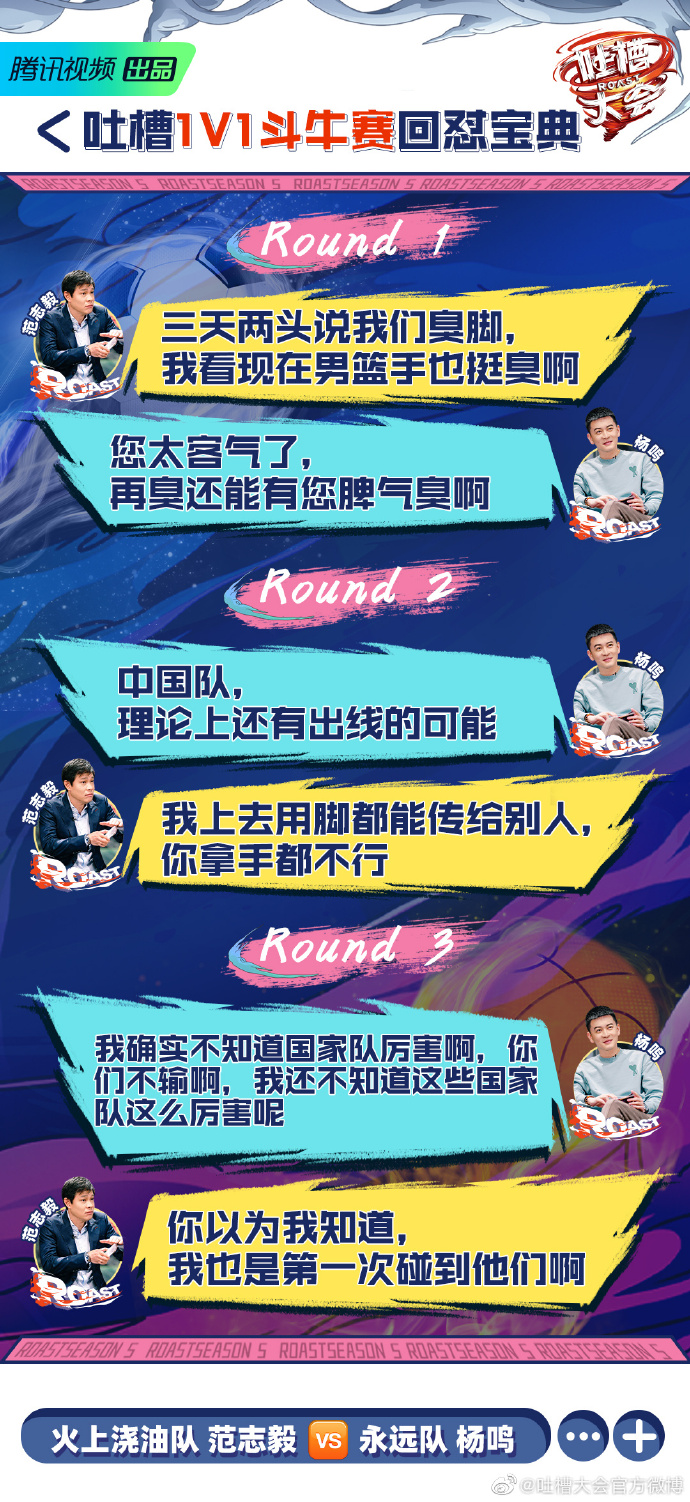 范志毅、杨鸣在节目赛制下上演了精彩的1V1斗牛赛。图片为官方发布海报 范志毅、杨鸣在节目赛制下上演了精彩的1V1斗牛赛。图片为官方发布海报