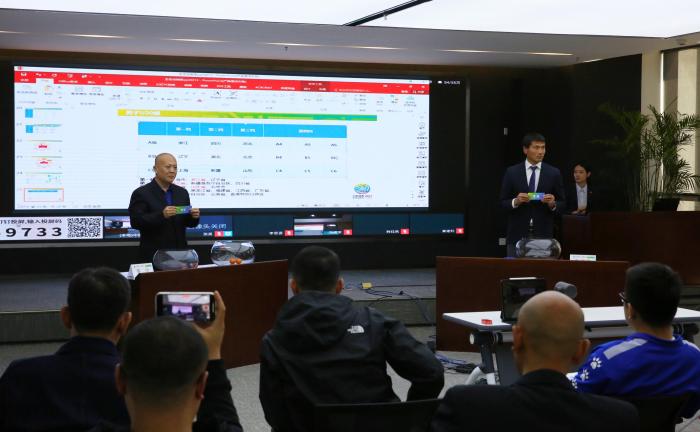 抽签仪式现场。中国足协供图 抽签仪式现场。中国足协供图