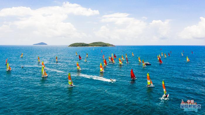 比赛现场。中国帆船帆板运动协会供图 比赛现场。中国帆船帆板运动协会供图