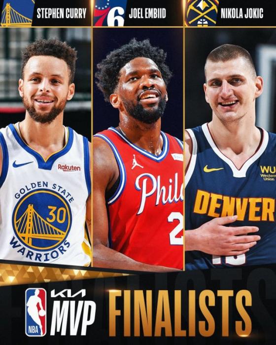 NBA常规赛奖项候选出炉 库里、恩比德角逐MVP