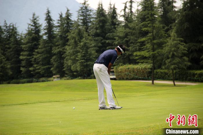 十四运会高尔夫球项目测试赛20日在西安落幕。　张一辰 摄