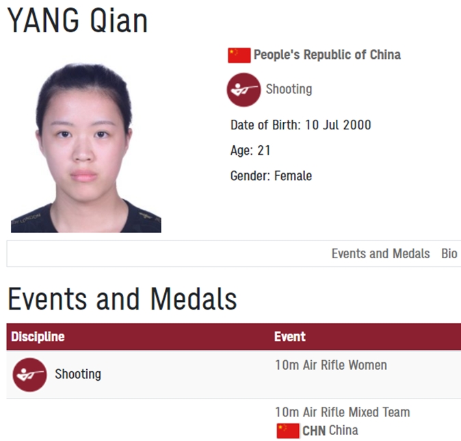 中国年轻选手杨倩将肩负为中国代表团争夺奥运首金的重任。 中国年轻选手杨倩将肩负为中国代表团争夺奥运首金的重任。