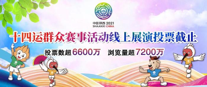 十四运群众赛事活动线上展演投票截止 投票超过6600万