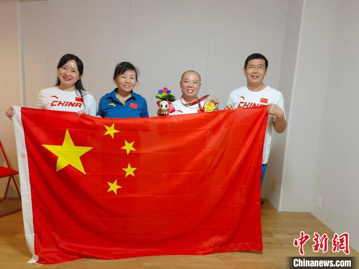 川籍运动员董超残奥会夺金。 董超供图 川籍运动员董超残奥会夺金。 董超供图
